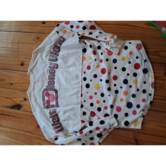 Walt Disney World Spirit Jersey Minnie Polka Dots & Glitter Adult Xs EUC - Picture 3 of 3